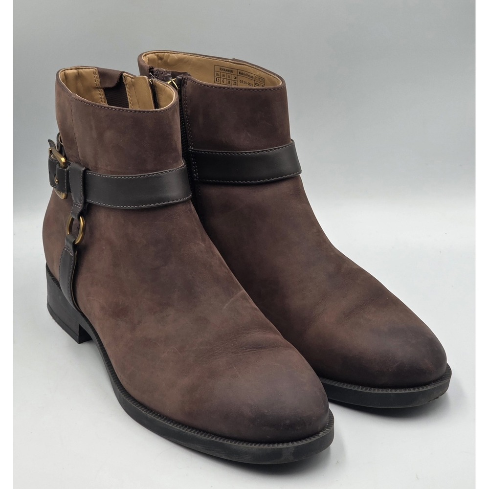 Vionic Rhiannon Women's Chocolate Oiled Nubuck Ankle Boots Size 8.5